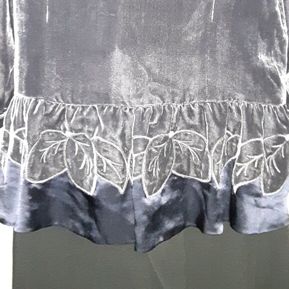 WRAP: Gray Velvet Top-Jacket * Satin-Lined * Soft * 10-12 * Elevate Your Style * - Picture 2 of 9